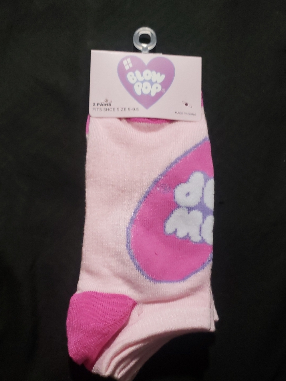 🤯3/$12 Blow Pop Pinks Socks 2 Pairs Size 5-9.5 New